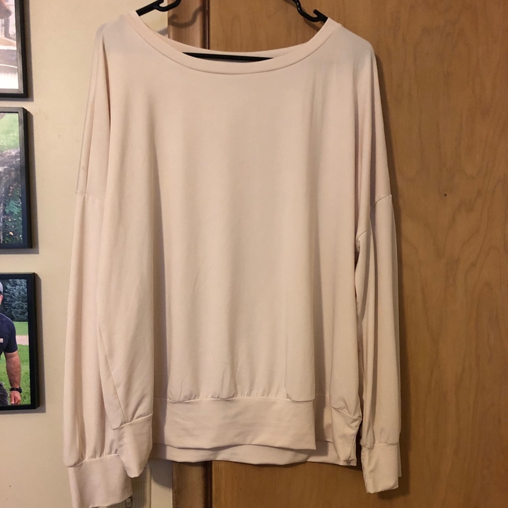 PRIMP ivory sweatshirt blouse
